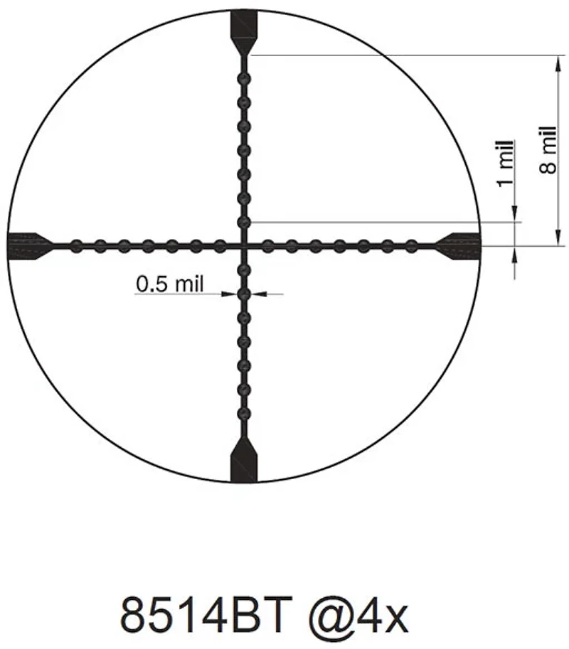 Truglo TRU-BRITE 30 Series 1 - 4 x 24 Riflescope