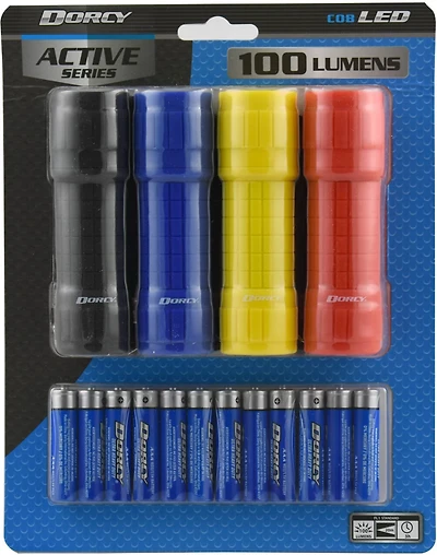 Dorcy LED Flashlights 4-Pack