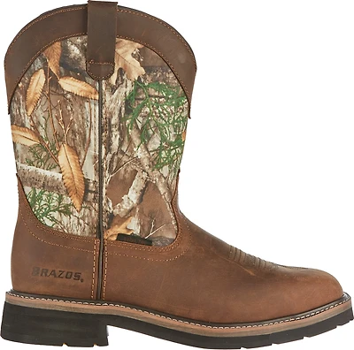 Brazos Men's Bandero Camo Steel Toe Wellington Work Boots