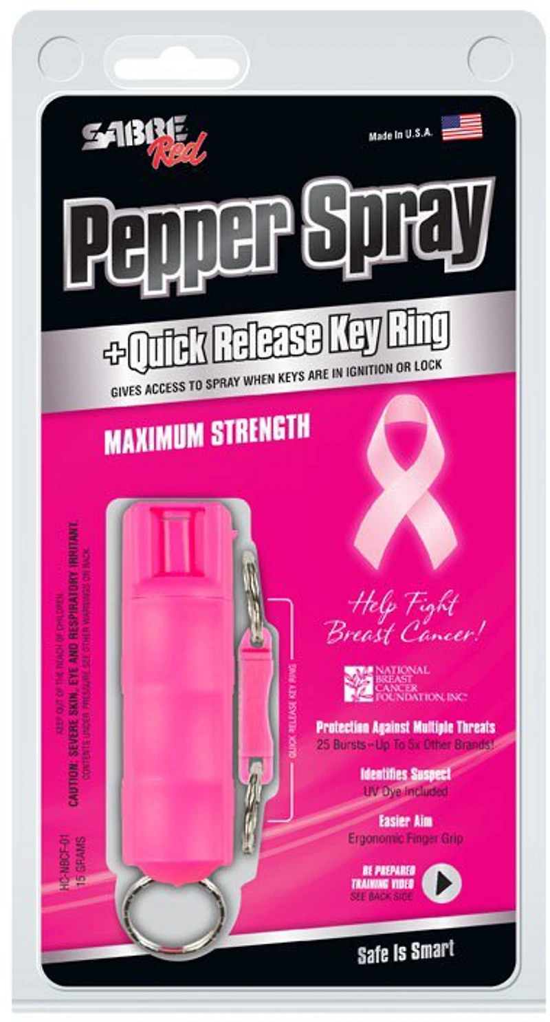 SABRE Quick Release 0.54 oz. Pepper Spray with Detachable Keychain