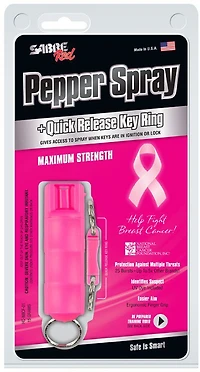 SABRE Quick Release 0.54 oz. Pepper Spray with Detachable Keychain
