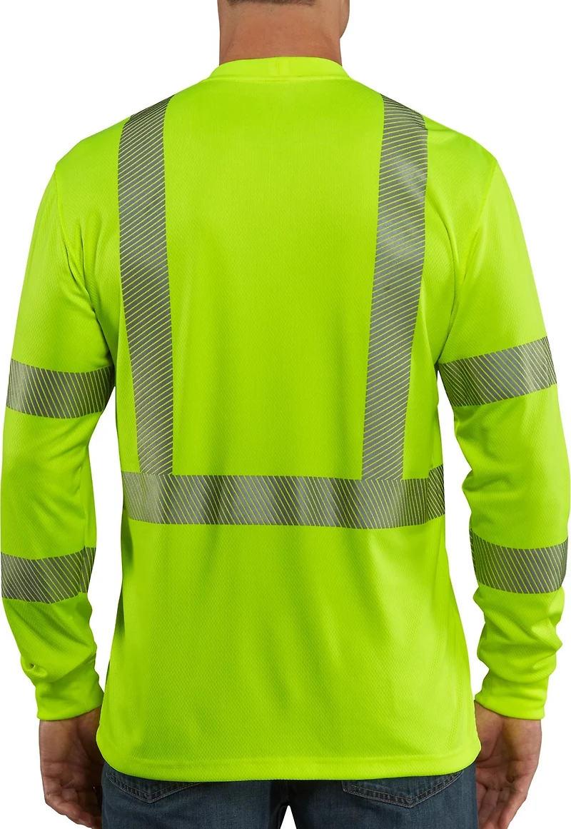 Carhartt Men's Force High-Visibility Long-Sleeve Class 3 T-shirt