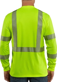Carhartt Men's Force High-Visibility Long-Sleeve Class 3 T-shirt