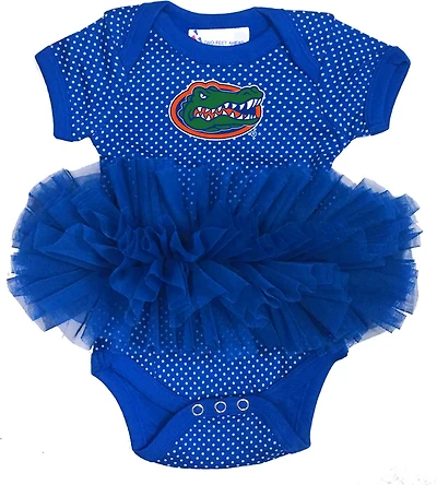 Two Feet Ahead Infants' University of Florida Pin Dot Tutu Creeper