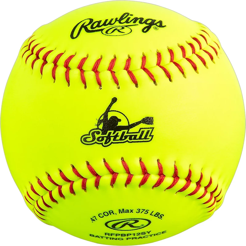 Rawlings High School/College 12 in Practice Softballs 24-Pack