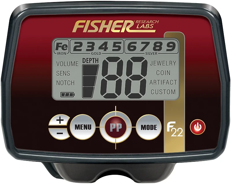 Fisher F22 Weatherproof All-Purpose Metal Detector