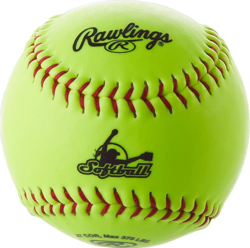 Rawlings 12 in Travel Practice Fast-Pitch Softballs 6-Pack