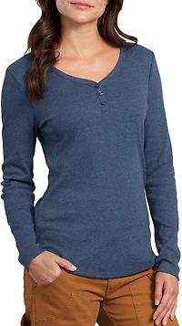 Dickies Women's Long Sleeve Henley Shirt