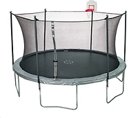 JumpZone 15 ft Trampoline with Enclosure and DunkZone