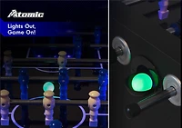 Atomic Azure LED Light Up Foosball Table