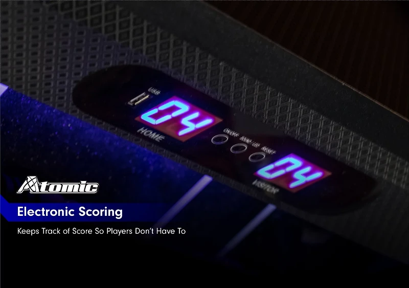 Atomic Azure LED Light Up Foosball Table