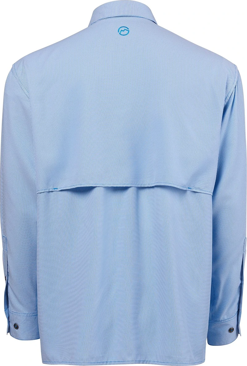 Magellan Outdoors Men's Aransas Pass Mini Check Long Sleeve Fishing Shirt