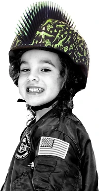 Raskullz T-Rex Bonez Mohawk Toddler Bike Helmet