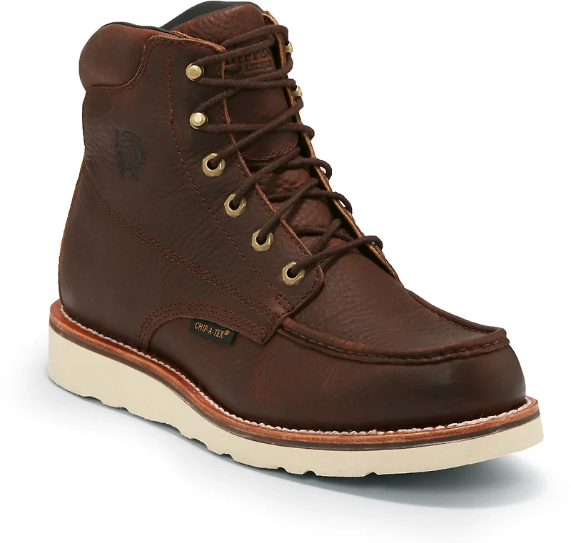 Chippewa Boots Men's 6 in Waterproof Mocc Toe Boots