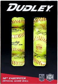 Dudley Thunder Heat 12 in ASA/NFHS Fast-Pitch Softballs 6-Pack