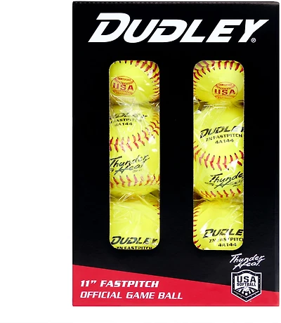 Dudley Thunder Heat 11 in ASA Fast-Pitch Softballs 6-Pack