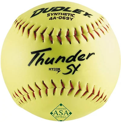 Dudley Thunder SY 12 in ASA Slow-Pitch Softballs 6-Pack