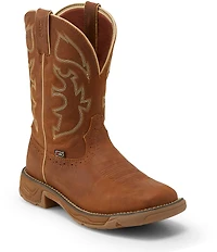 Justin Men's Stampede Rush Collection Rustic EH Wellington Work Boots