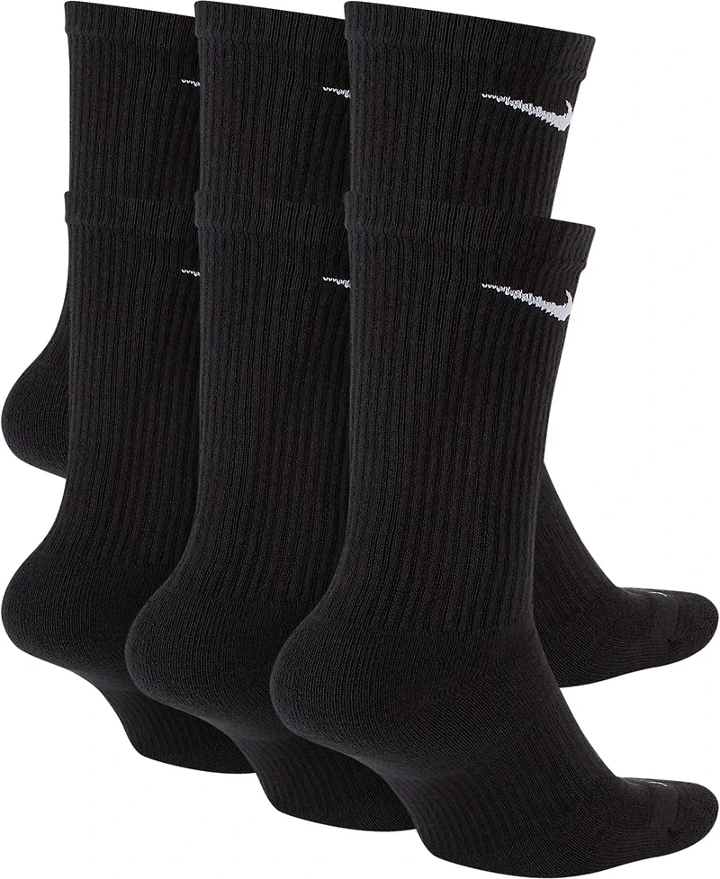 Nike Men's Everyday Plus Cushion Training Crew Socks 6 Pack
