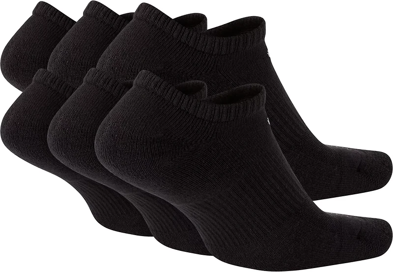 Nike Men's Everyday Plus Cushion Training No Show Socks 6 Pack