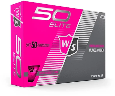 Wilson Staff 50 Elite Golf Balls 12-Pack