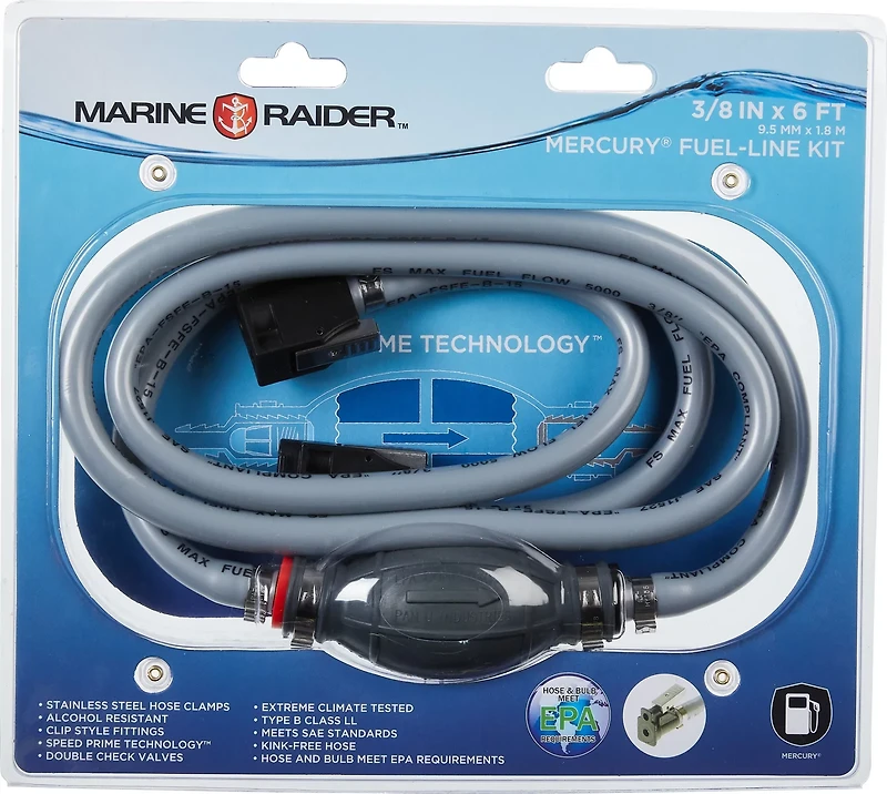 Marine Raider 3/8 in x 6 ft Mercury Fuel Line