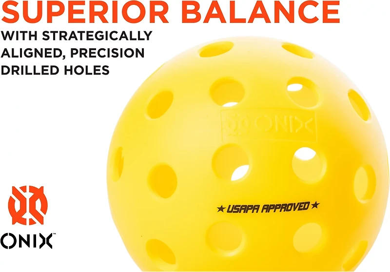 Onix Fuse G2 Outdoor Pickleball Balls 3-Pack