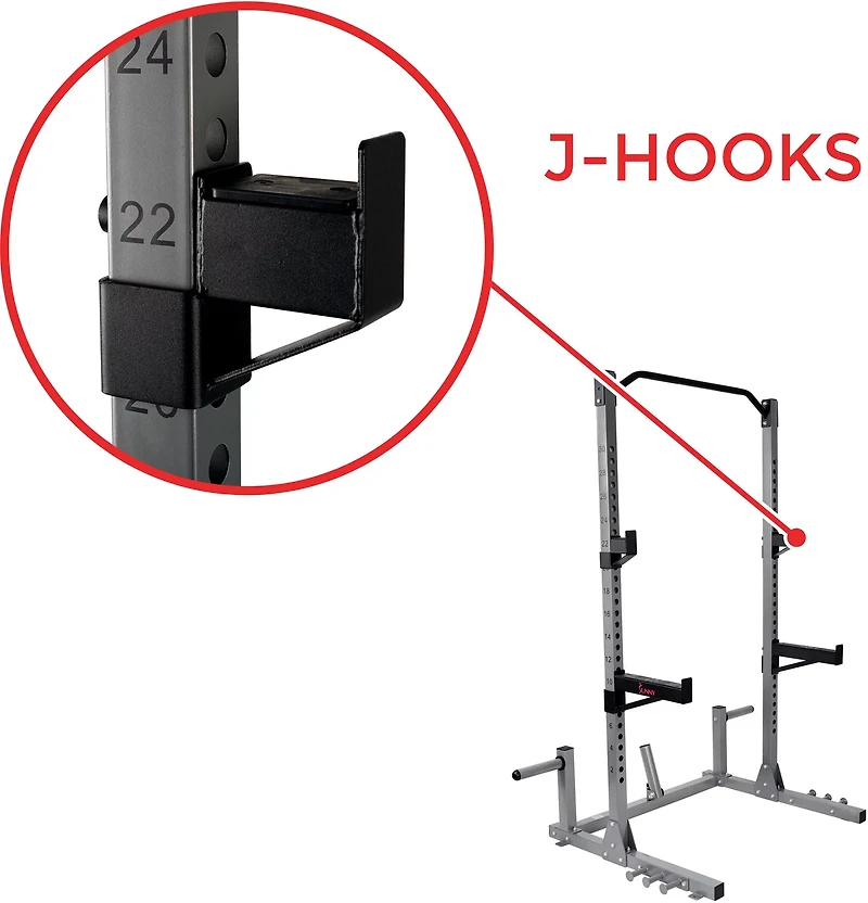 Sunny Health & Fitness SF-BH6802 Power and Squat Rack