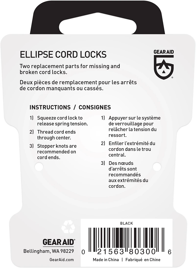 Gear Aid Ellipse Cord Locks 2-Pack