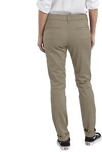 Dickies Women's Straight Fit Stretch Twill Pants