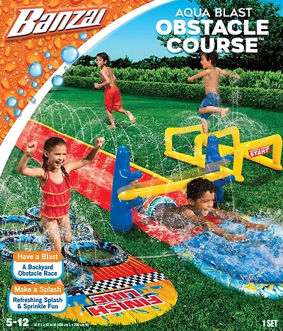 Banzai Aqua Blast Obstacle Course