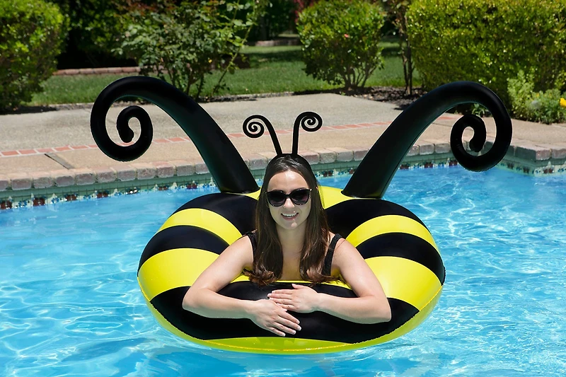 Poolmaster 48 in Bumble Bee Party Pool Float