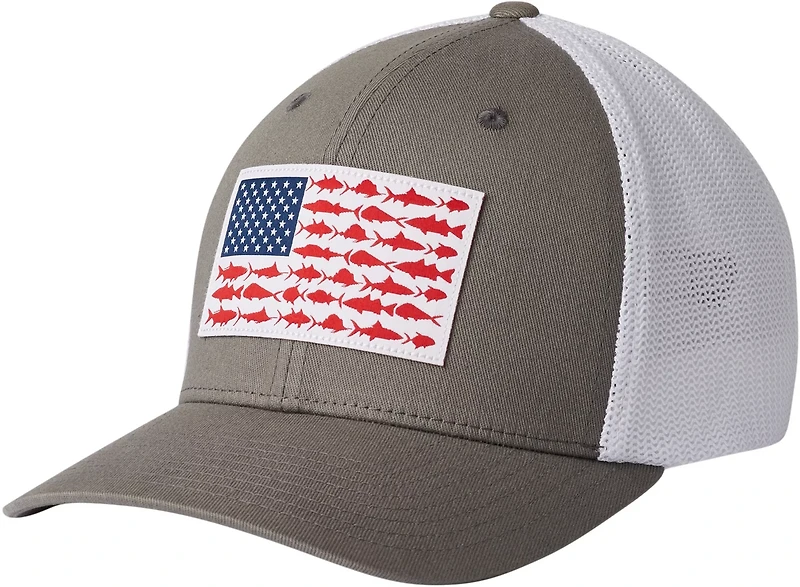 Columbia Sportswear Men's PFG Mesh Fish Flag Ball Cap