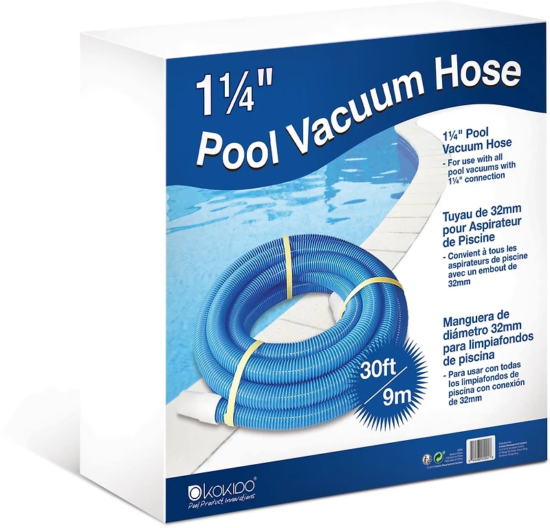 Kokido 1-1/4 in x 9 m Extruded PE Vacuum Pool Hose