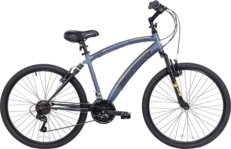 Ozone 500 Men's Black Canyon 26 in 21-Speed Hybrid Bike