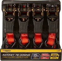 CargoLoc Ratchet Tie Downs 4-Pack