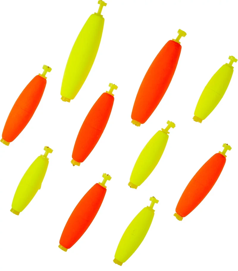 Eagle Claw Unweighted Cigar Foam Floats 10-Pack