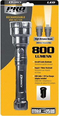 Dorcy Pro Series 800-Lumen USB Rechargeable Flashlight