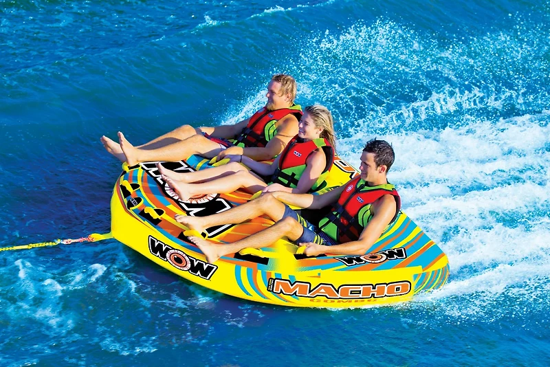 WOW Watersports Macho Combo 3-Person Inflatable Towable Tube
