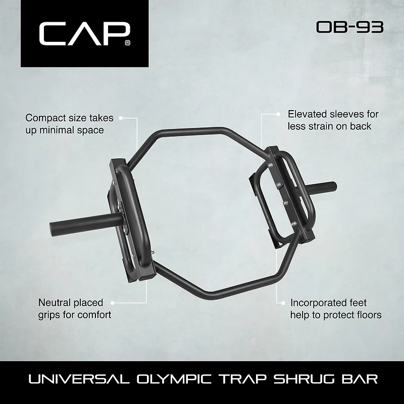 CAP Barbell Universal Olympic Trap, Shrug and Deadlift Bar
