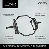 CAP Barbell Universal Olympic Trap, Shrug and Deadlift Bar