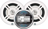 Dual 240W Digital Media Marine Receiver with Two 6.5 in Speakers