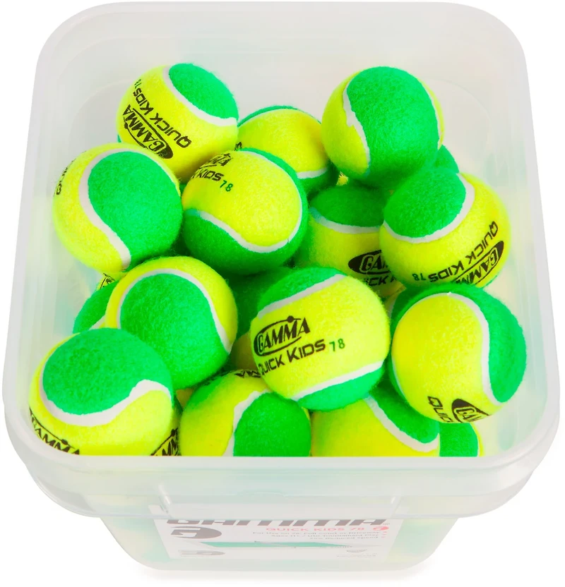Gamma Quick Kids 78 Youth Tennis Balls Bucket 48-Count