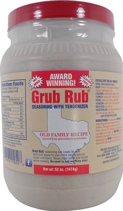 Gordon's Grub Rub 52 oz Jug