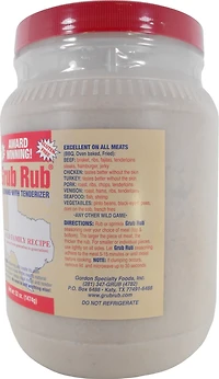Gordon's Grub Rub 52 oz Jug