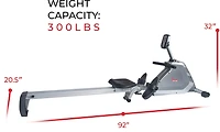 Sunny Health & Fitness SF-RW5854 Magnetic Rowing Machine