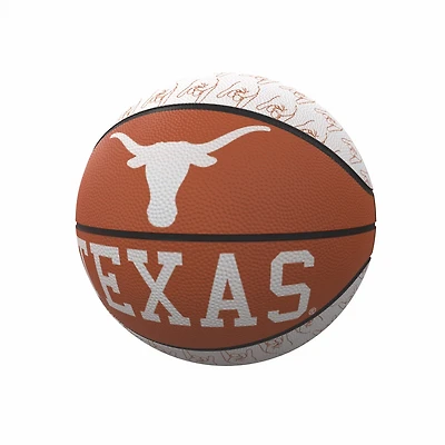 Logo University of Texas Repeating Logo Mini Basketball