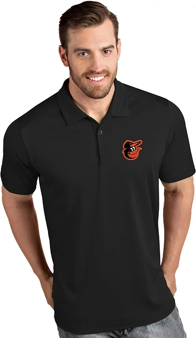 Antigua Men's Baltimore Orioles Tribute Short Sleeve Polo Shirt