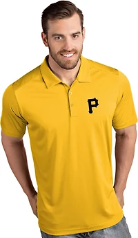 Antigua Men's Pittsburgh Pirates Tribute Short Sleeve Polo Shirt