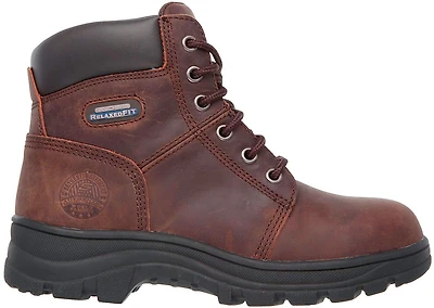 SKECHERS Women's Relaxed Fit Workshire Peril Steel Toe Boots